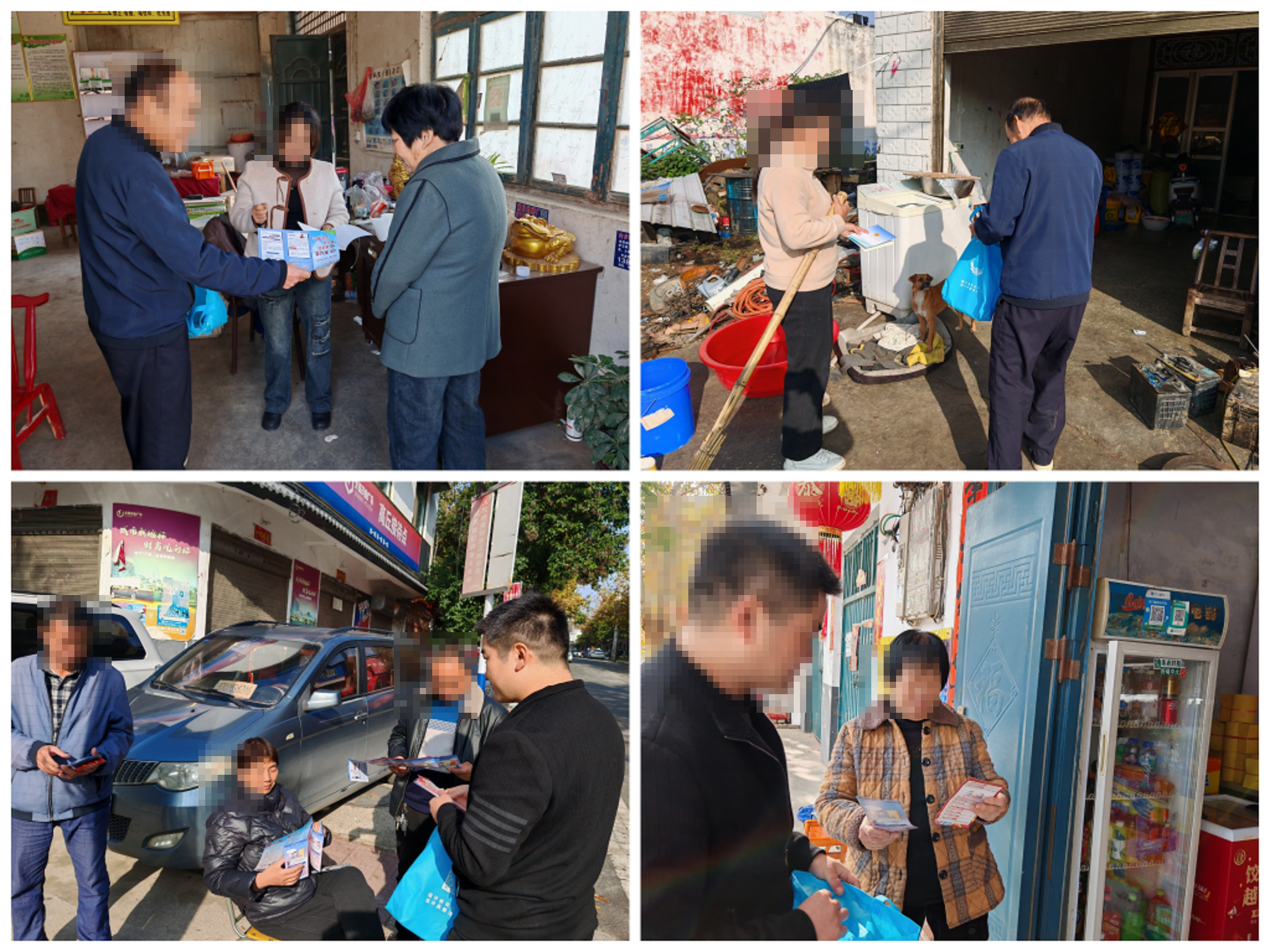 Door-to-door legal education and pamphlet distribution in rural villages